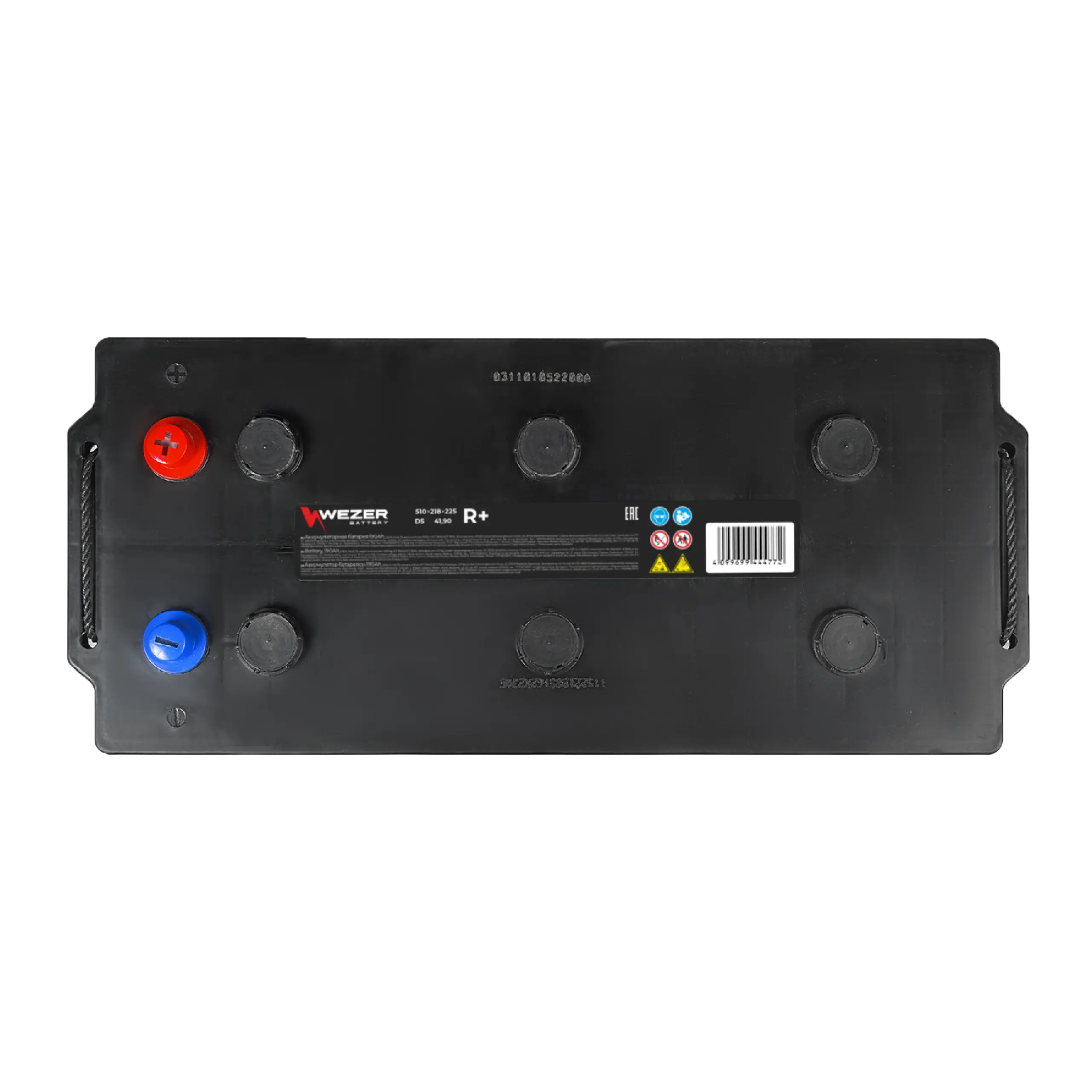Аккумулятор WEZER 190AH 1250A (R)