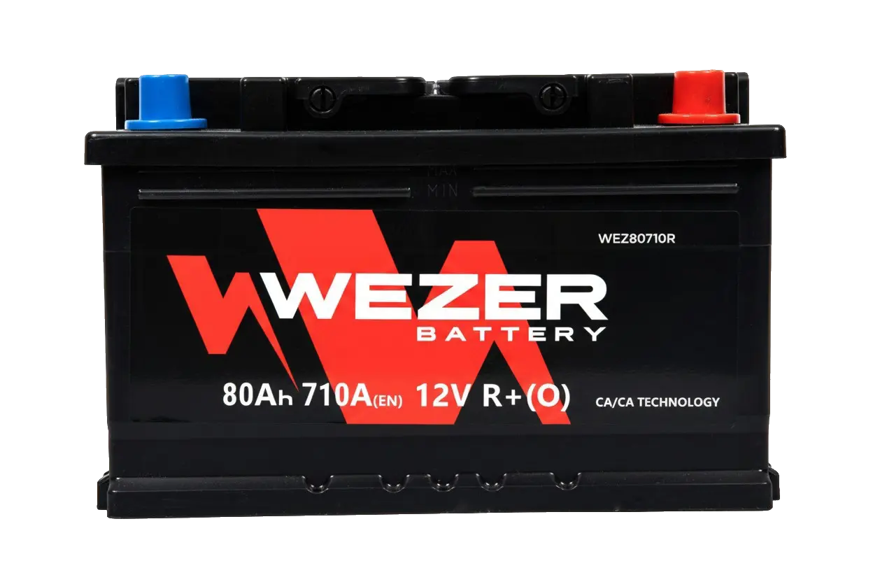Аккумулятор WEZER 80AH 710A (R)