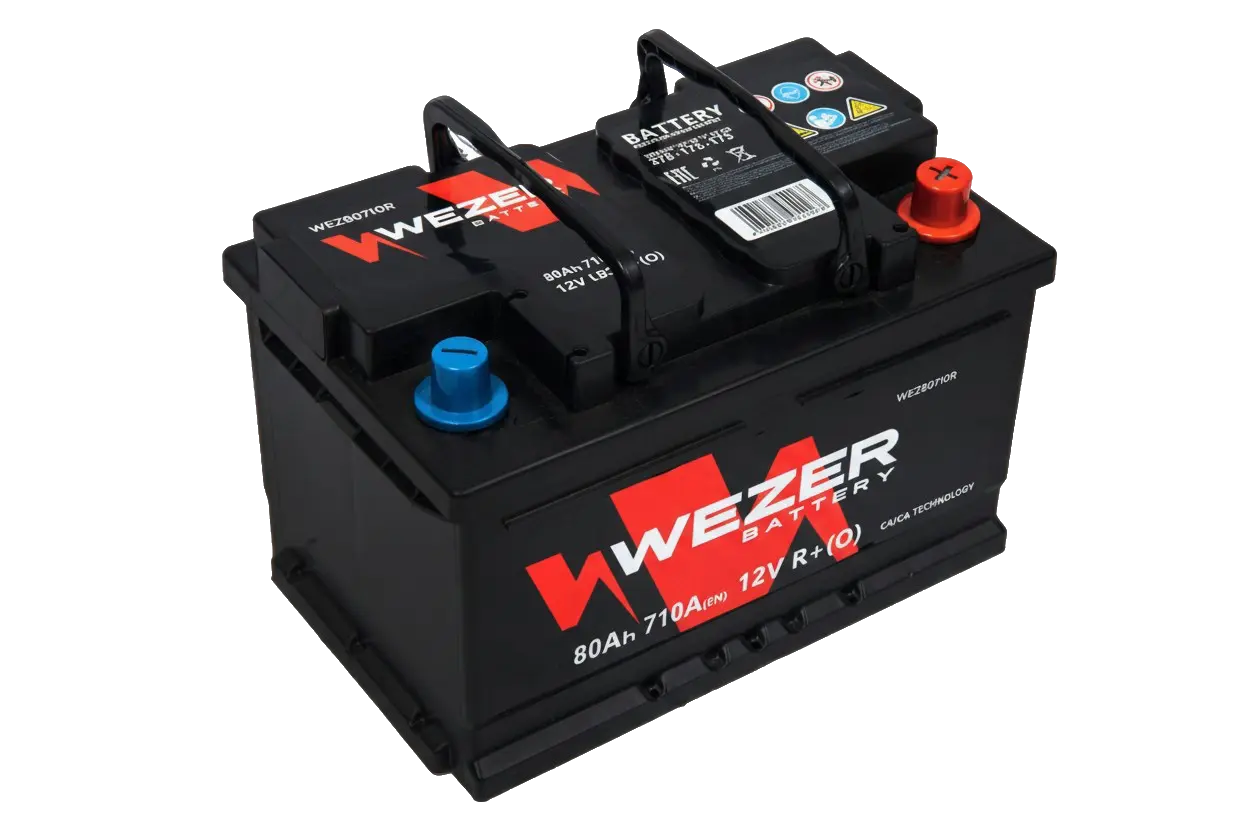 Аккумулятор WEZER 80AH 710A (R)