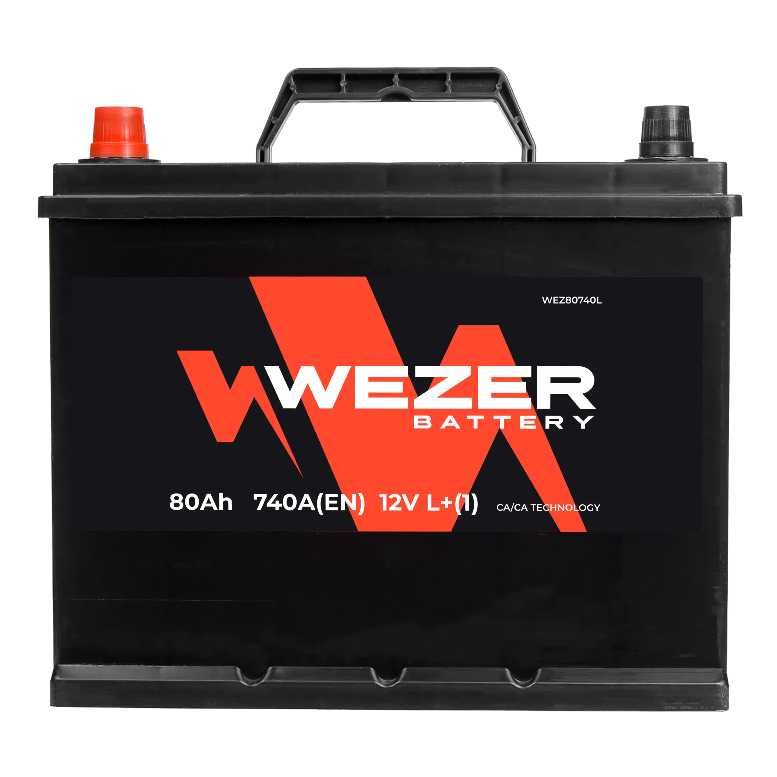 Аккумулятор WEZER 80AH 740A (L)